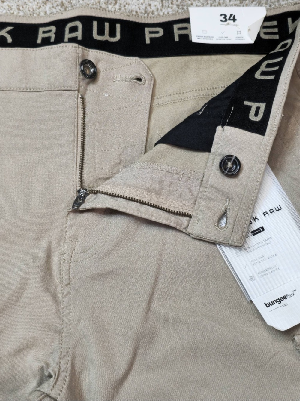 Men's Slim Straight Cargo Pants - Khaki - Picture 2 of 12